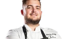 Matija Cotič, študnet BIC Ljubljana, Višje strokovne šole na svetovnem tekmovanju mladih šefov San Pellegrino Young Chef Academy na Malti 2024