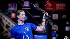 Oskar Zavasnik je zmagal na lokostrelksem turniju v Nimesu. Foto: World Archery (Indoor World Series)