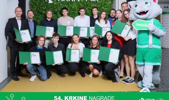 Dijaki in mentorji BIC Ljubljana, Gimnazije in veterinarske šole na Krkinih nagradah 2024. Vir: Arhiv Krka, d. d., Novo mesto