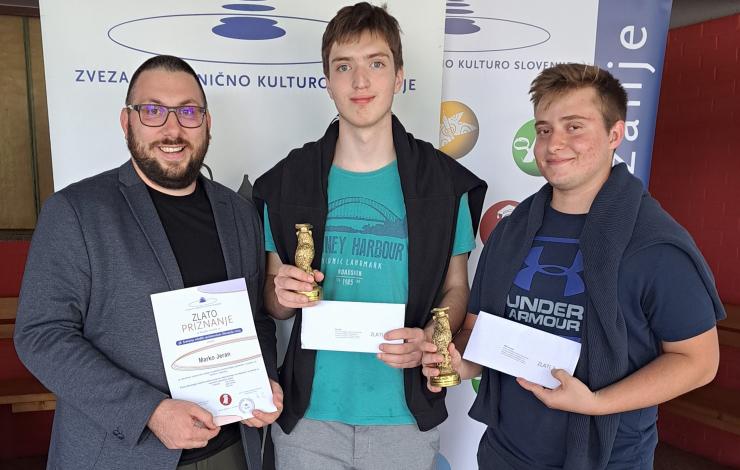 Zlato priznanje za mlade raziskovalce z BIC Ljubljana, Gimnazije in veterinarske šole